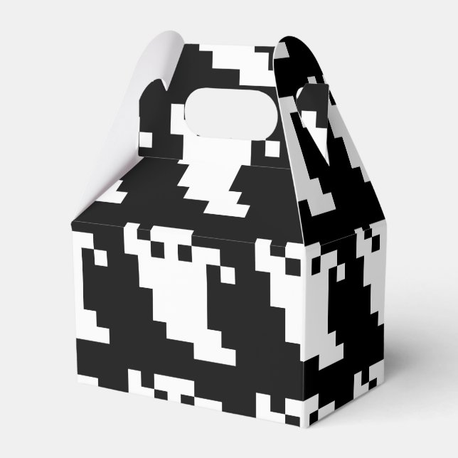 8 Bit Pixel Ghost Geschenkschachtel (Vorderseite)