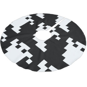 8 Bit Pixel Ghost Polyester Weihnachtsbaumdecke