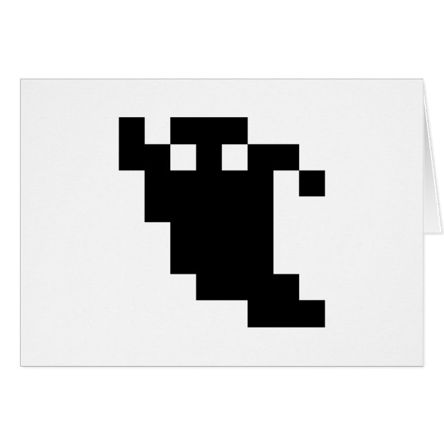 8 Bit Pixel Ghost Shadow (Vorderseite (Horizontal))