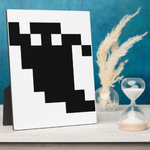 8 Bit Pixel Ghost Shadow Fotoplatte