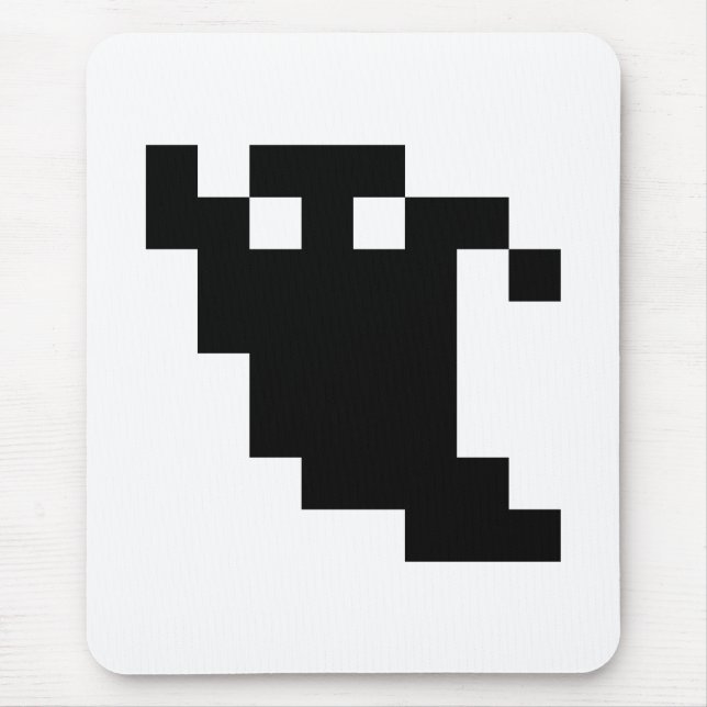 8 Bit Pixel Ghost Shadow Mousepad (Vorne)
