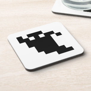 8 Bit Pixel Ghost Shadow Untersetzer