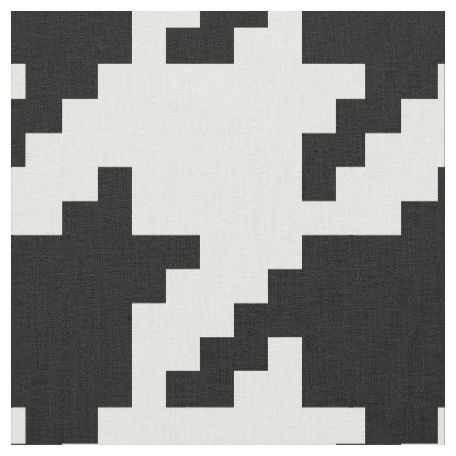 8 Bit Pixel Hahnentrittmuster Karo Muster Stoff (Nahaufnahme)
