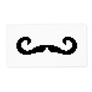 8 Bit Pixel Handlebar Mustache