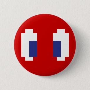 8-Bit-Pixel-Manga-Augen Button