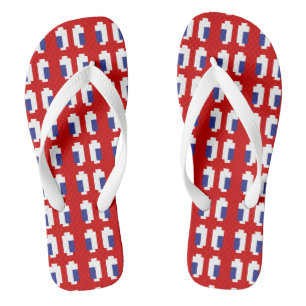 8-Bit-Pixel-Manga-Augen Flip Flops
