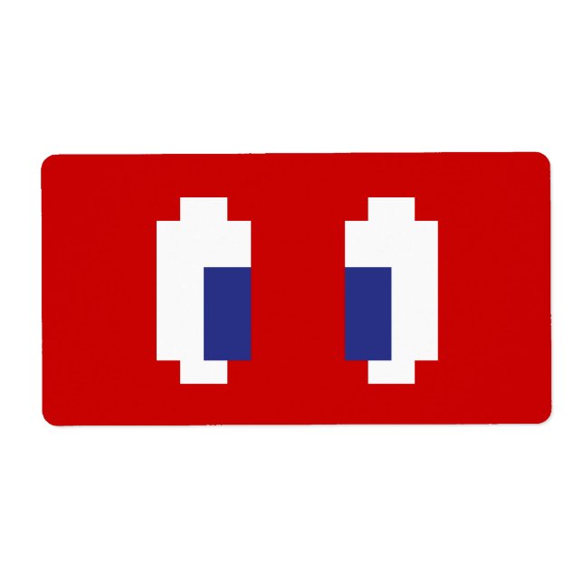 8 Bit Pixel Manga Eyes (Vorne)