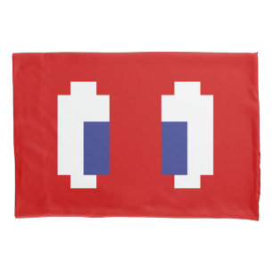 8 Bit Pixel Manga Eyes Kissenbezug