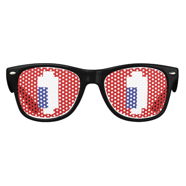 8 Bit Pixel Manga Eyes Partybrille (Vorderseite)