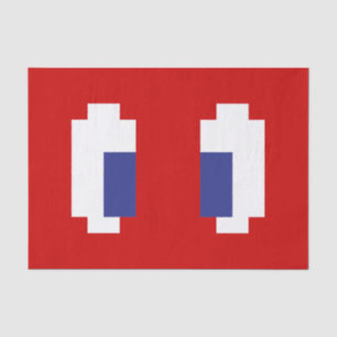 8 Bit Pixel Manga Eyes Seidenpapier