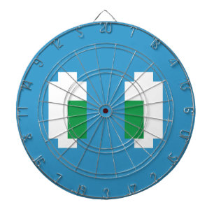 8 Bit Pixel Manga Green Eyes Dartscheibe