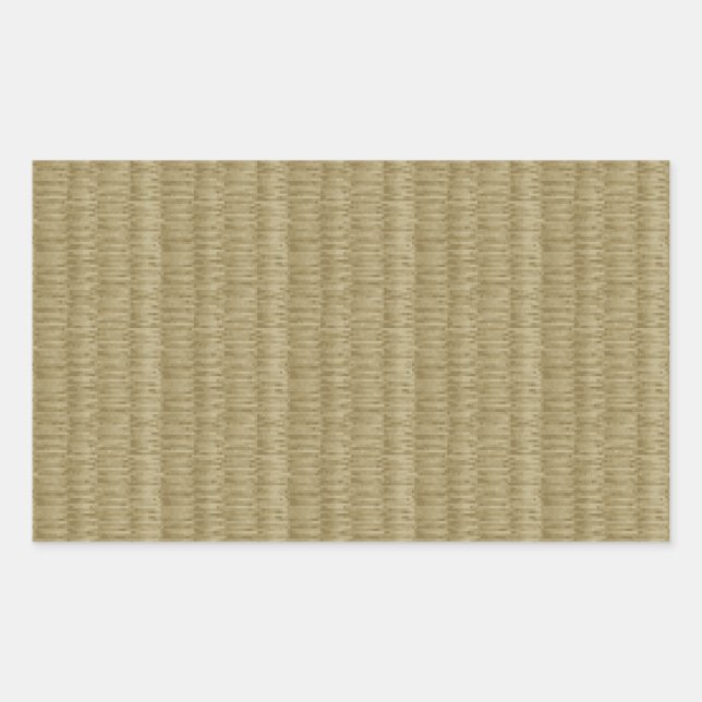 8 Bit Pixel Tatami Mat 畳 Rechteckiger Aufkleber (Vorderseite)