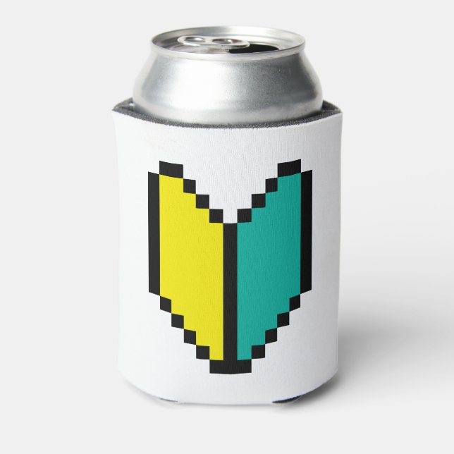 8 Bit Pixel Wakaba / Shoshinsha Mark Dosenkühler (Kanne Rückseite)