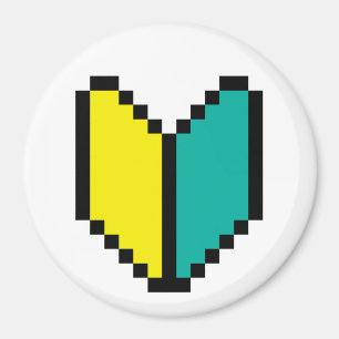 8 Bit Pixel Wakaba / Shoshinsha Mark Magnet