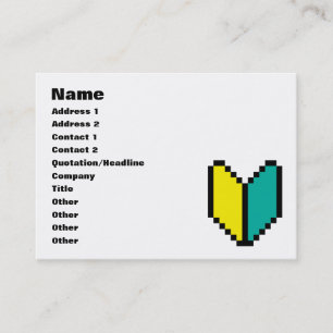 8 Bit Pixel Wakaba / Shoshinsha Mark Visitenkarte