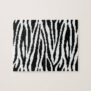 8 Bit Pixel Zebra Print Design Muster