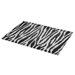 8 Bit Pixel Zebra Print Design Muster Schneidebrett