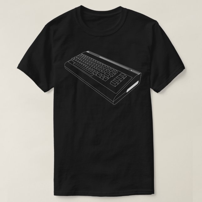 8-Bit-Retro-Computer T-Shirt (Design vorne)