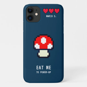 8-Bit-Retro-Computerspiel - Magisches Pilz Case-Mate iPhone Hülle