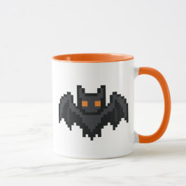 8-Bit-Retro-Fledermaus Tasse