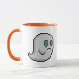 8-Bit-Retro-Geist Tasse