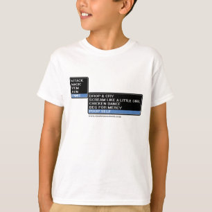 8 Bit RPG-Kampf-Menü T-Shirt