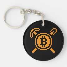 8-Bit| Schlüsselanhänger Bitcoin Bergmann-BTC