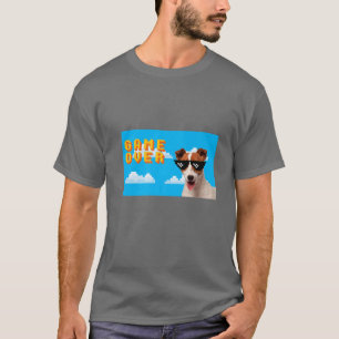 8-Bit-Spiel über Jack Russell T-Shirt