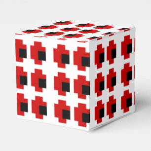 8 Bit Spooky Red Eyes Geschenkschachtel