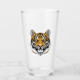 8 Bit Tiger Glas