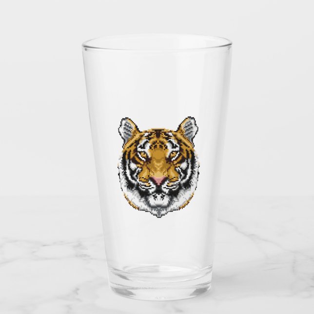 8 Bit Tiger Glas (Vorderseite)