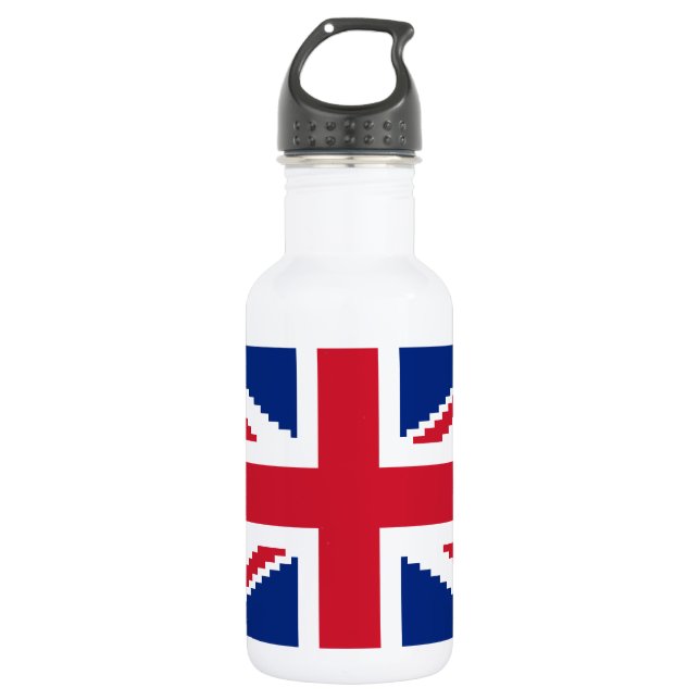 8 Bit Union Pixel Jack Edelstahlflasche (Vorderseite)