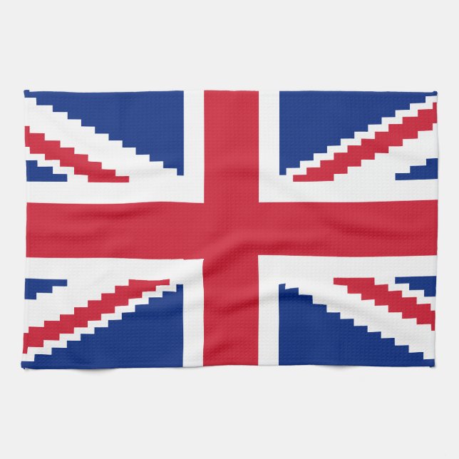 8 Bit Union Pixel Jack Handtuch (Horizontal)