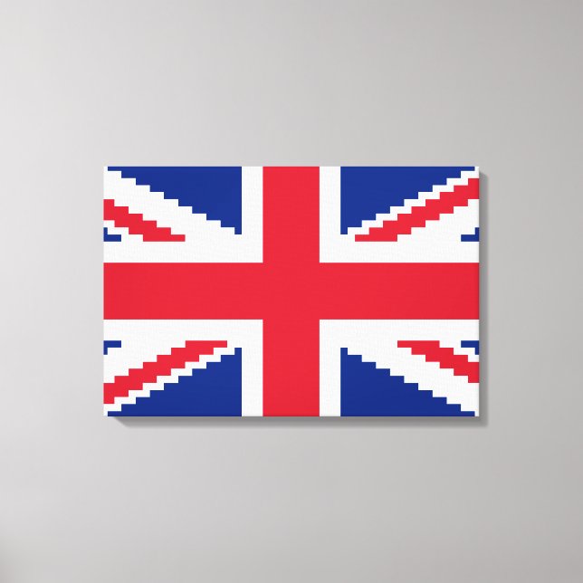 8 Bit Union Pixel Jack Leinwanddruck (Vorderseite)