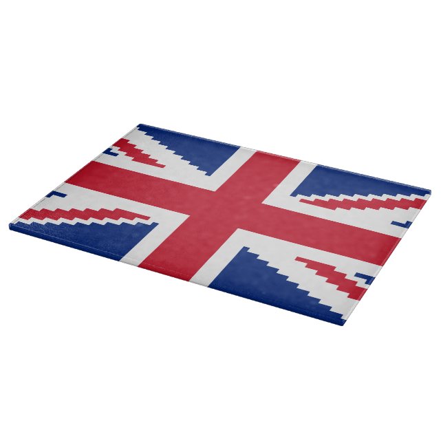 8 Bit Union Pixel Jack Schneidebrett (Ecke)
