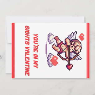 8 Bit Valentinstag Klassiker/Vintager Cupid Feiertagskarte