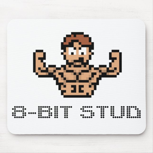 8-Bitbolzen-Mausunterlage Mousepad (Vorne)
