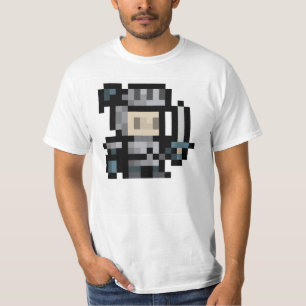 8-Bitritter16x16 Sprite-Pixel-Kunst-T - Shirt