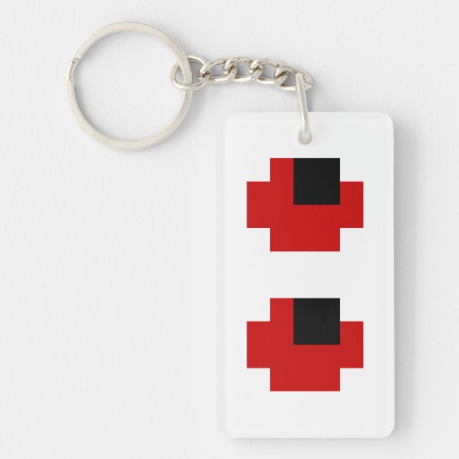 8 bits Éffrayants yeux rouges (Devant)