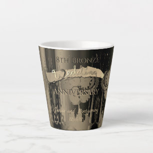 8. Bronze-Hochzeitstag Steampunk Milchtasse