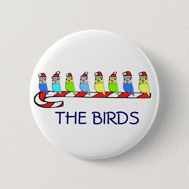 8 Budgies Button (Vorderseite)