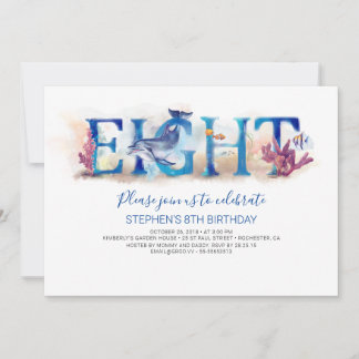 8 Einladung zum Geburtstag unter der Meereswelt