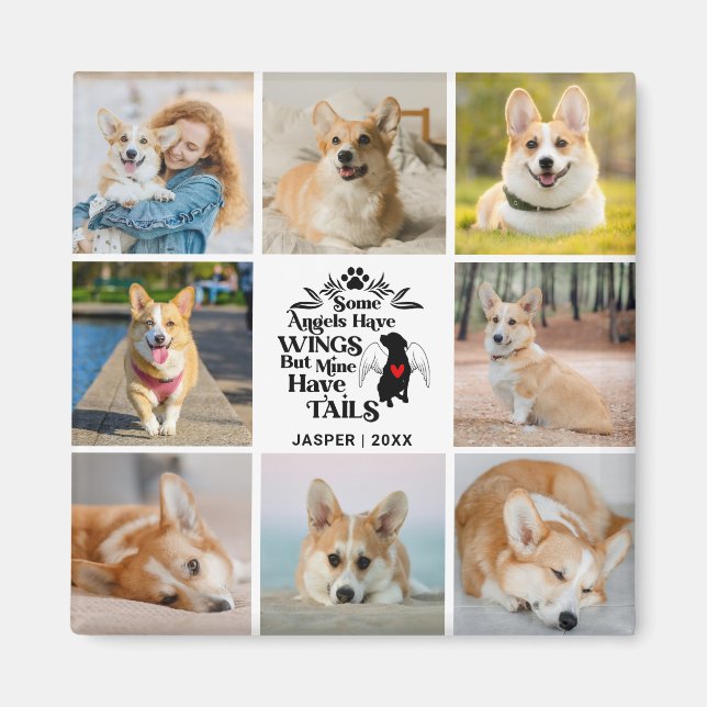 8 Erinnerung an den Verlust des Hundes in Fotocoll Magnet (Vorne)