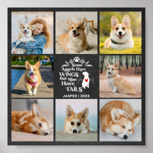 8 Erinnerung an den Verlust des Hundes in Fotocoll Poster
