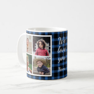 8 Foto Collage Blue Buffalo Kariertes Oma Kaffeetasse
