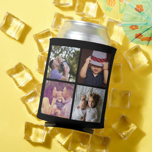 8 Foto Collage DIY Spaß Personalisiert Dosenkühler (In Situ Sommer)