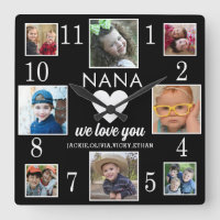 8 Foto Collage Liebe You Nana Grandkids Black