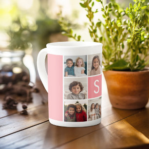 8 Foto Collage Monogramm FOTO 6 muss bearbeitet we Prozellantasse