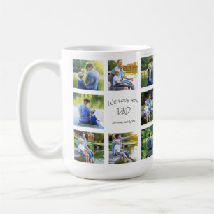 8 Foto-Collage Papa Vater Andenken Kaffeetasse