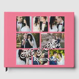 8 Foto Collage Personalisiertes Couple Gästebuch